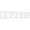 Ekena Millwork Fortuna Architectural Grade PVC Running Trim, 8"H x 5/8"P x 48"L RUNP08X0625X48FOR - alternate 1